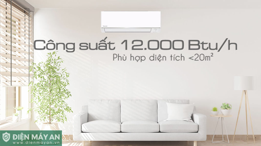 Điều Hòa Panasonic 1 Chiều Inverter 12000 BTU CU/CS-RU12CKH-8D